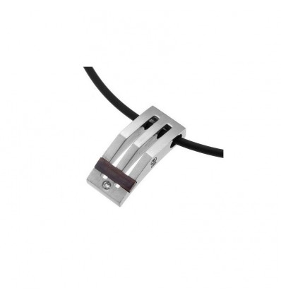 Колие “Coco“ - стомана + кристал