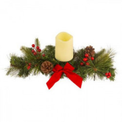 Коледен свещник с LED свещ