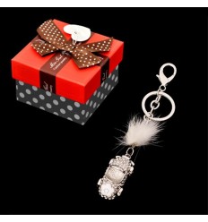 Ключодържател кола сребро