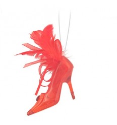 Висулка обувка червена