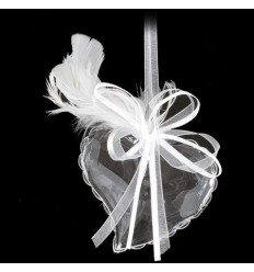 Висулка сърце пух