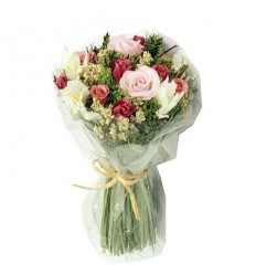 Аранжировка букет рози