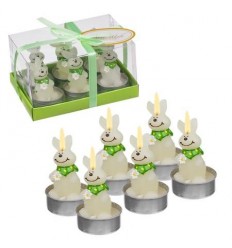 Свещ зайчета 6 бр. в кутия