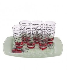 Red rose чаши вода + поднос