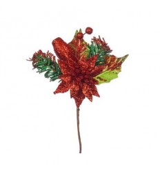 Декорация червена 15см.