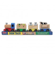 Локомотив с вагони и животни