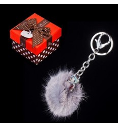 Ключодържател мече сърце пух