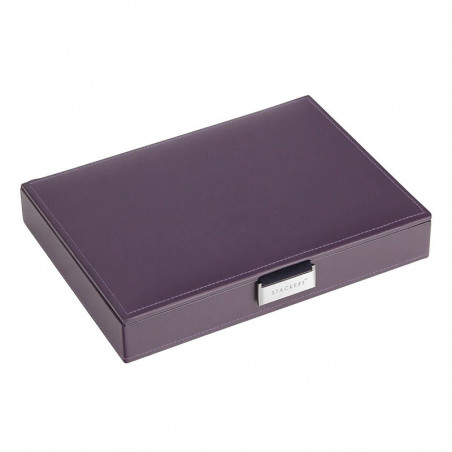 Кутия за бижута с капак лилаво