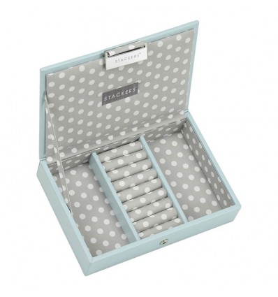 мини кутия за бижута с капак св.синьо сиво