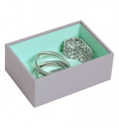 мини кутия за бижута дълбока сиво мента