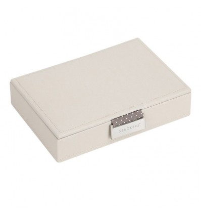 мини кутия за бижута с капак ванилия мока