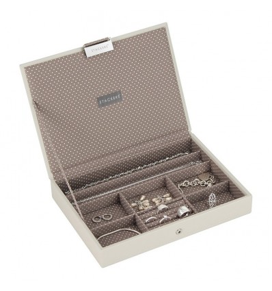 кутия за бижута с капак ванилия мока